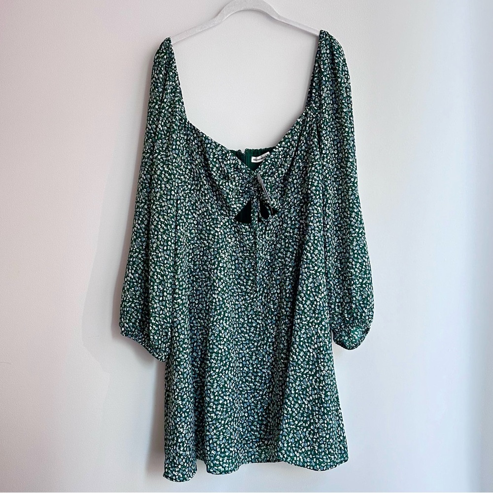 Abercrombie & Fitch Green Floral Mini Dress